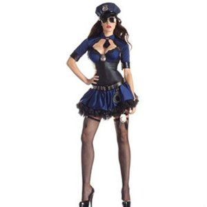 Adult Sexy Police Officer Body Shaper Costume L